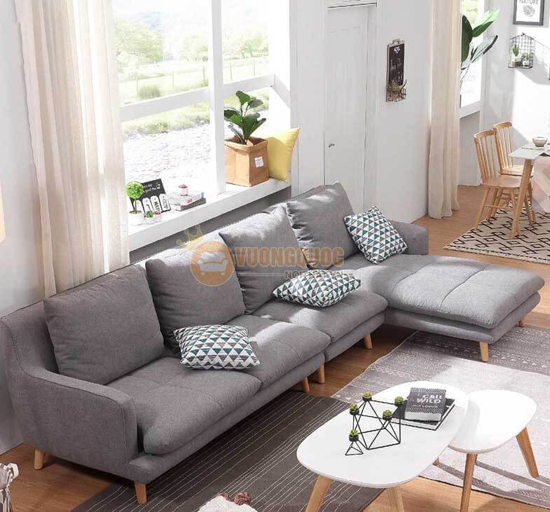 Sofa vải hiện đại cao cấp cho phòng khách nhỏ PFS B891A-1